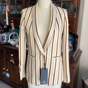 Massimo Dutti blazer preppy, striped, casual